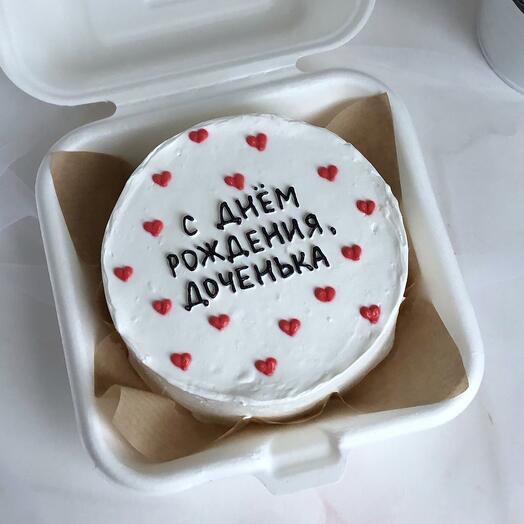 Бенто торт «сердечки»