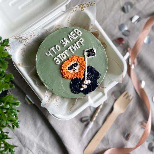 Bento cake "what kind of lion is this tiger" as a gift