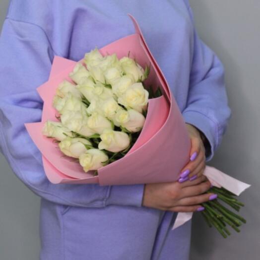 White roses 40-50cm 25 pcs in DECORATIVE PAPER