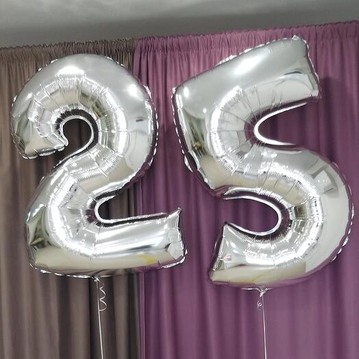 Гелиевые шары "25 лет"