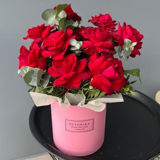 Французские розы в коробке️🌹