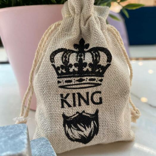 Камни для виски в мешочке- King