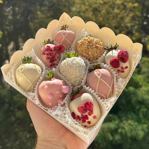Клубника в шоколаде , набор «Ажурный»
