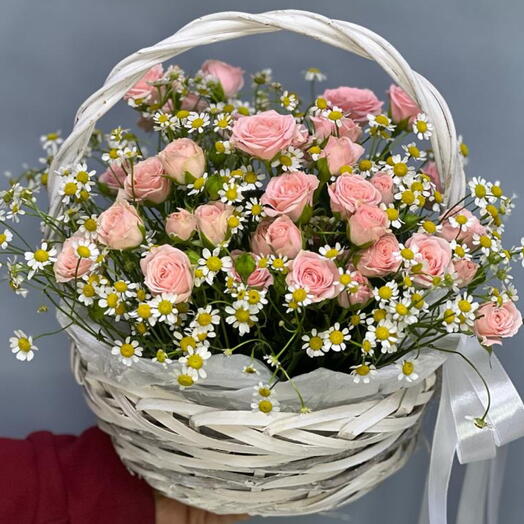 Корзина с цветами 6