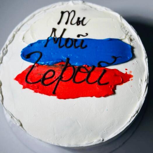 Торт мужчине на 23 февраля,1кг