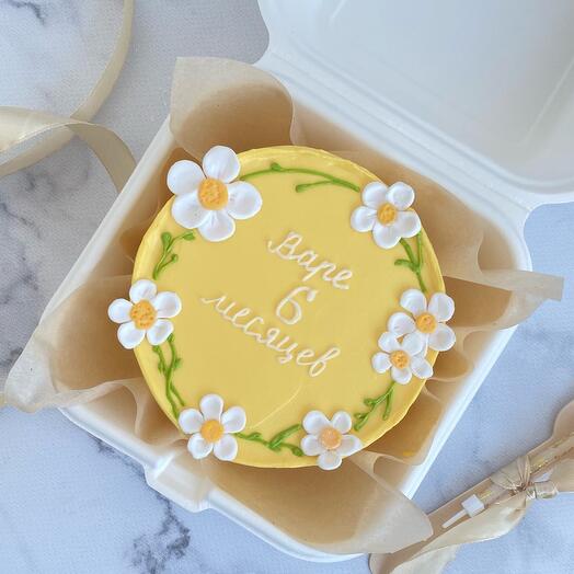 Бенто торт с цветочками