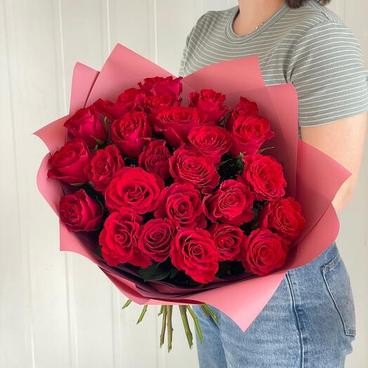 Monobook de 25 rosas rojas