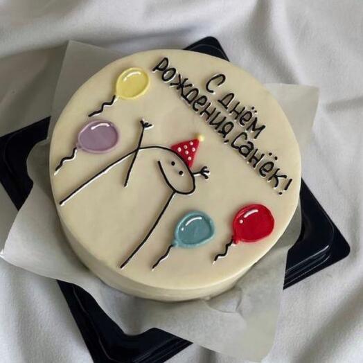 Бенто торт с днём рождения Санёк