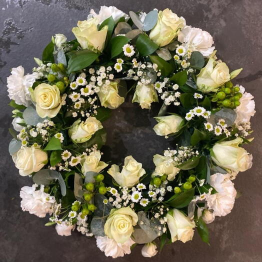 Ivory Sympathy Wreath