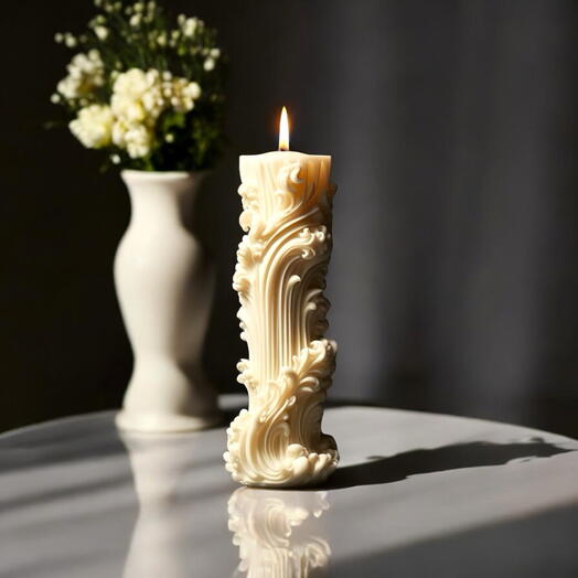 Nordic Pillar Scented Candle for Home Decor