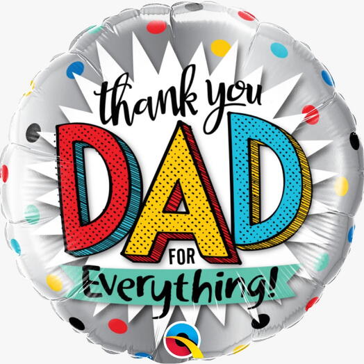 Thank You DAD Foil Balloon-5265