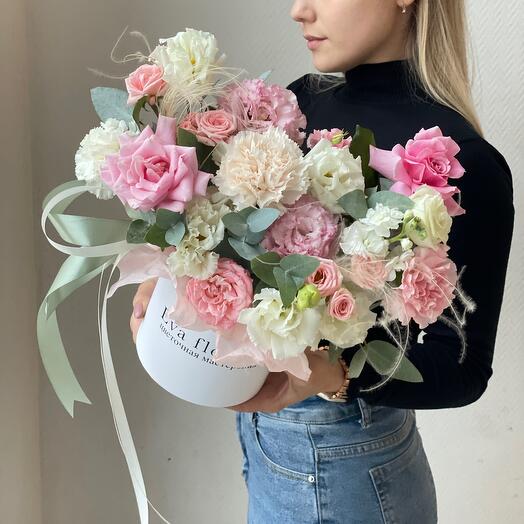 Flores delicadas en una Caja