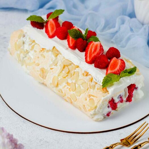 Большой меренговый рулет 1,5 кг