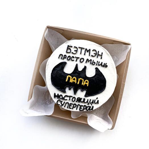 Бенто торт «Папа супергерой»