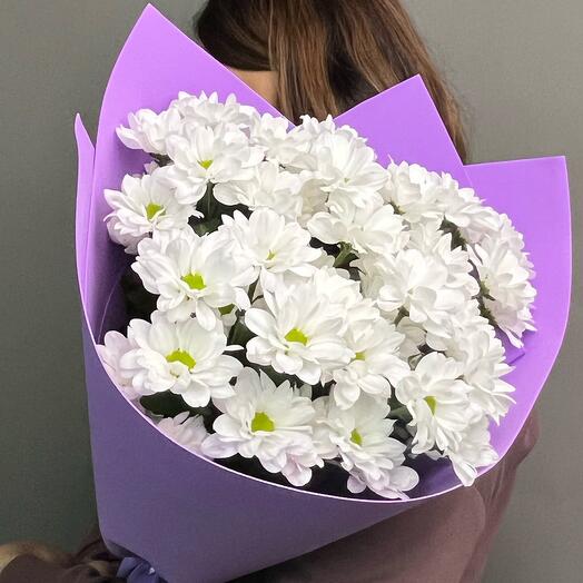 💐«Ромми2»(5 кустовых хризантем -ромашка)
