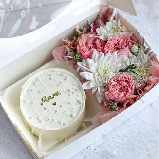 Conjunto de Bento + flores mamá(la inscripción se puede cambiar)