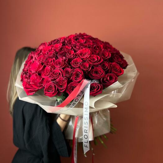 Bouquet of 101 red roses