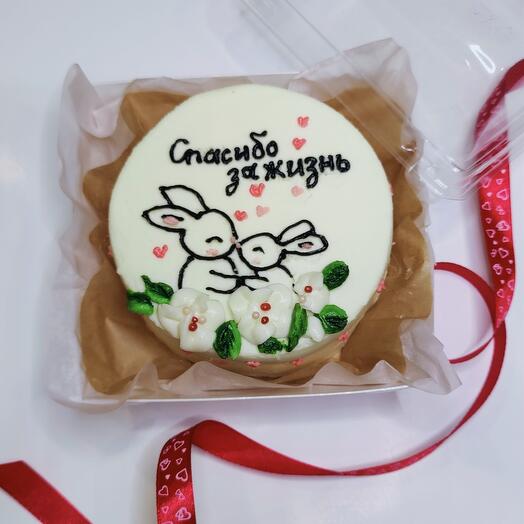 Бенто-торт Клубничный пломбир