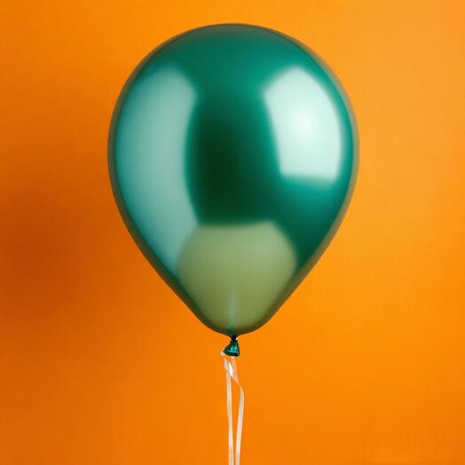 Латекс шар гелий 30см, тесный зеленый хром. Latex helium ballon 30sm, dark green chrome