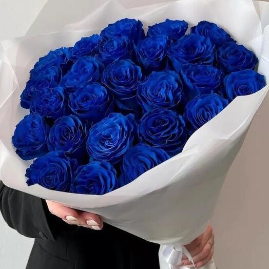 Букет синих роз