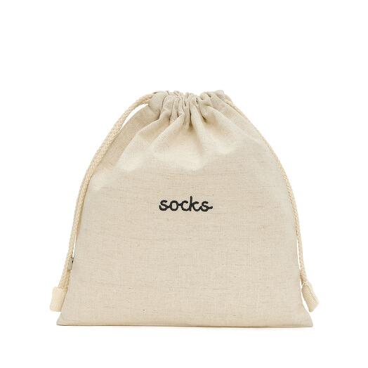Мешок для хранения Лён/хлопок Бежевый socks