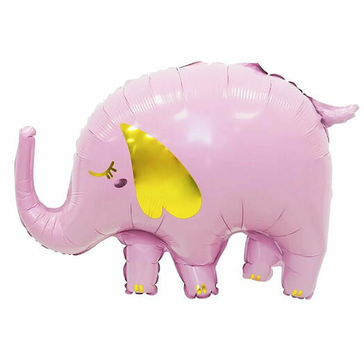 Воздушный шар гелий «Слоненок розовый». Helium balloon Pink elephant