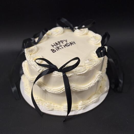 Pastel con volantes