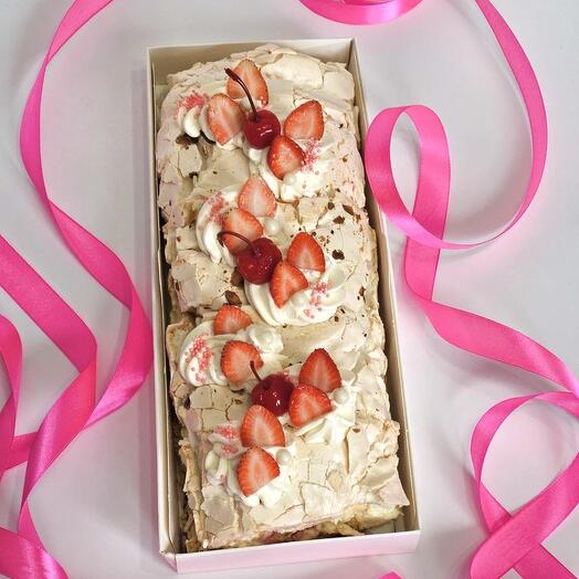 Меренговый рулет с ягодами в подарок