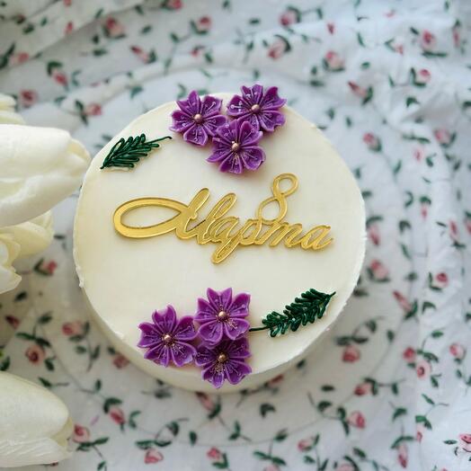 Бенто торт на 8 марта маме, девушке , жене ( С цветами 🌸)