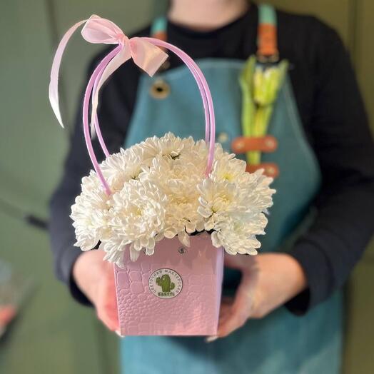 Сумочка с хризантемой