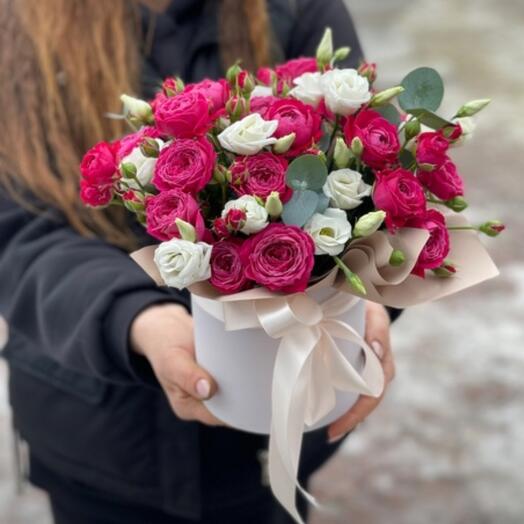 Цветы в коробке "Амелия"