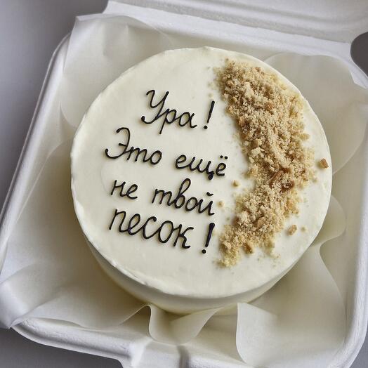 Бенто-торт "Ура! Это ещё не твой песок!"
