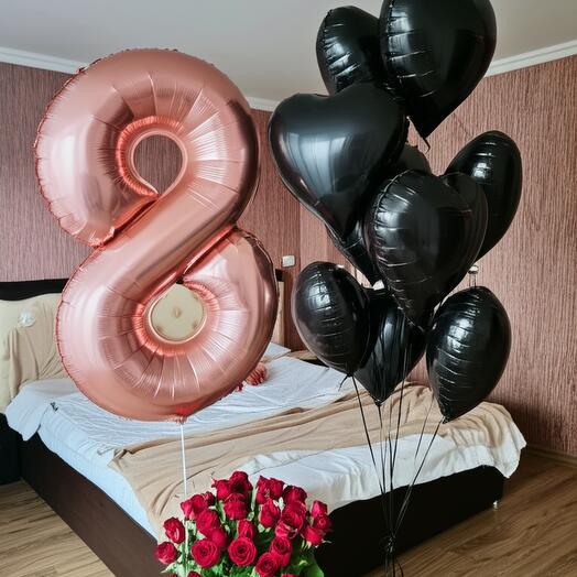 Шары День рождения 8 лет эксклюзив