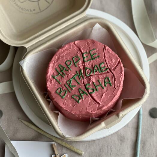 Бенто тортик «happee birthdae»