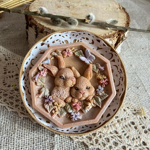 Мыло ручной работы «Пасхальные Кролики»
