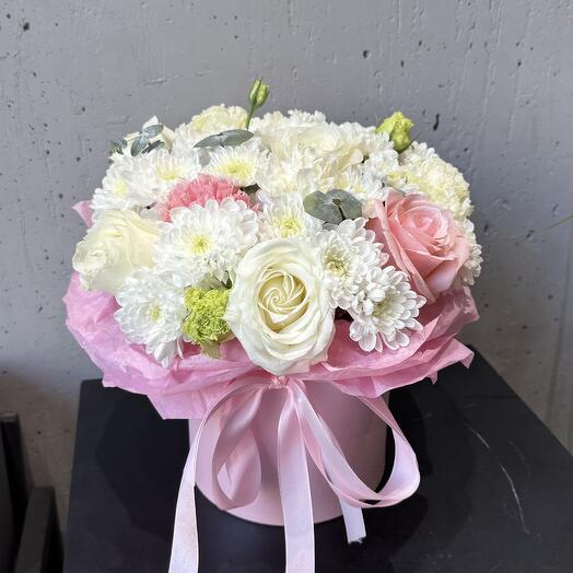 Нежная композиция в коробке