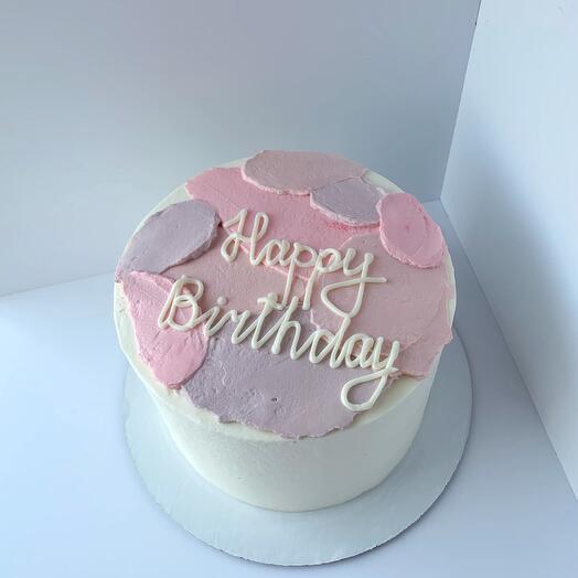 Торт ко Дню Рождения «Happy Birthday