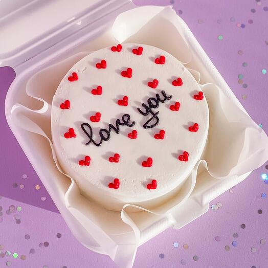 Бенто торт любимой, любимому «Love you»