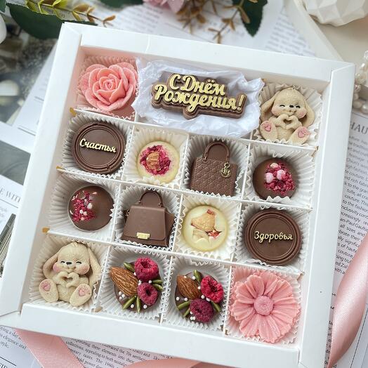 Шоколадные конфеты ручной работы в подарок на день рождения! 🎁