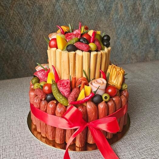 Мясной торт / Колбасный торт для мужчины