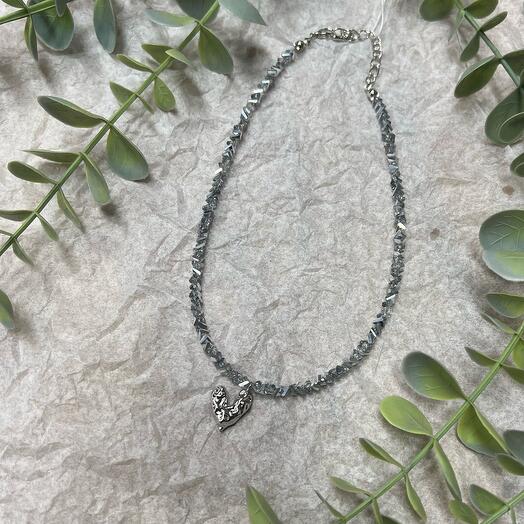 Колье с подвескойв виде сердца