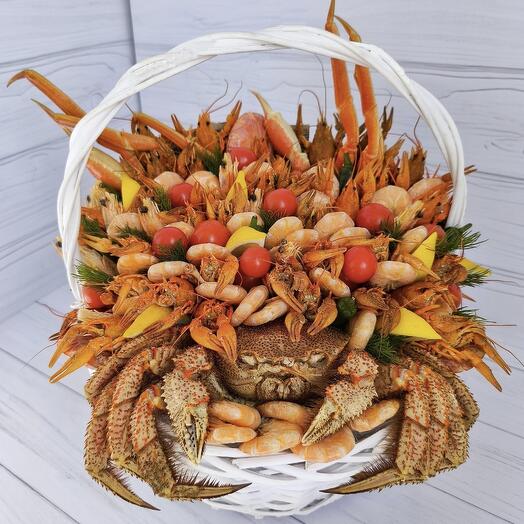 Композиция в корзине "Гавайская вечеринка"