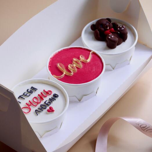 Mini cake to go 3 шт любимой, любимому