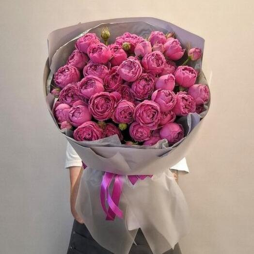 Букет пионовидные розы Мисти баблс для любимой