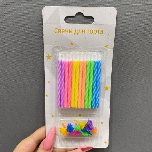 Свечи для торта 24шт 🎂