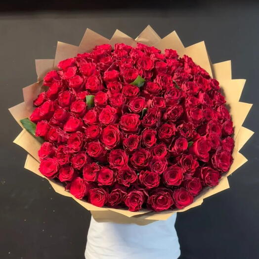 101 красная роза
