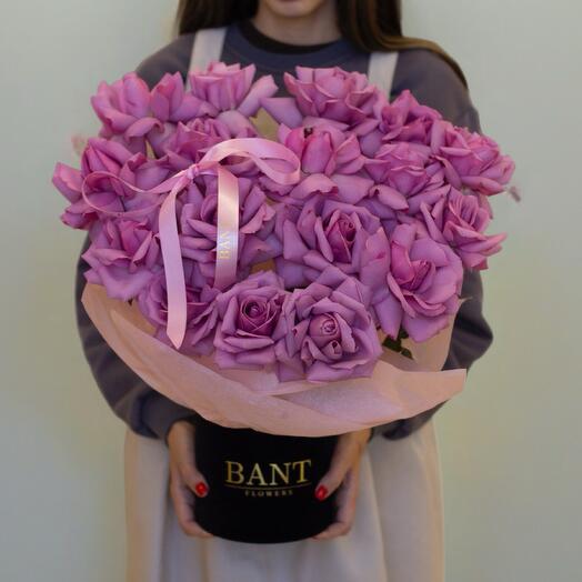 17 Ажурных роз в бархатном боксе 2