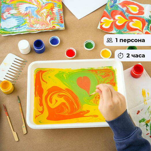 Время рисунков эбру. Уникальная техника рисования на воде