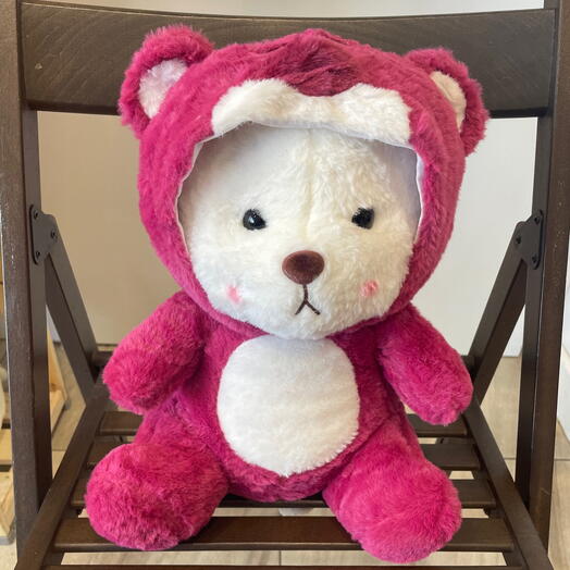 Kapüşonlu teddy ayı 35 sm