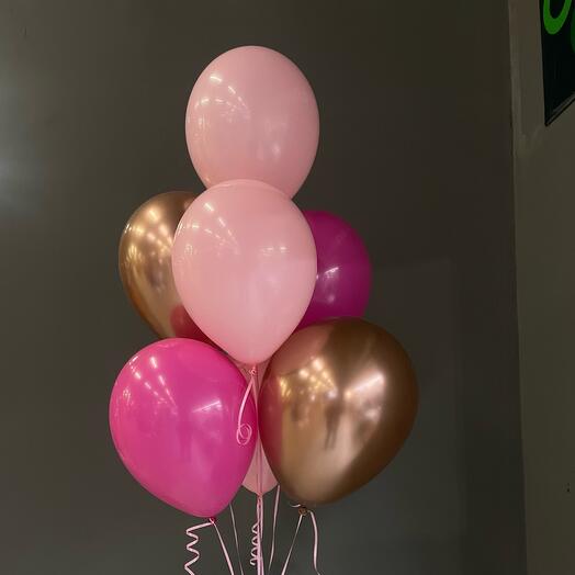 Фонтан из шаров для девочки